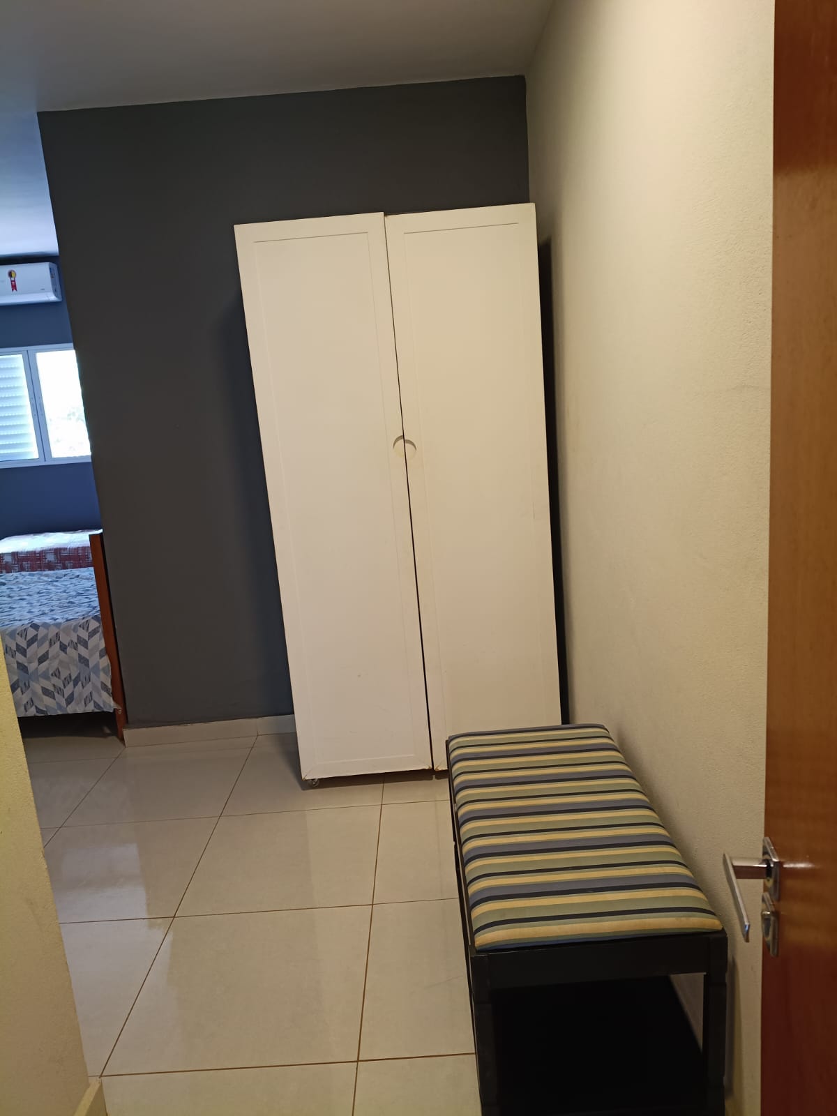 Vista interna da estrutura para convidados